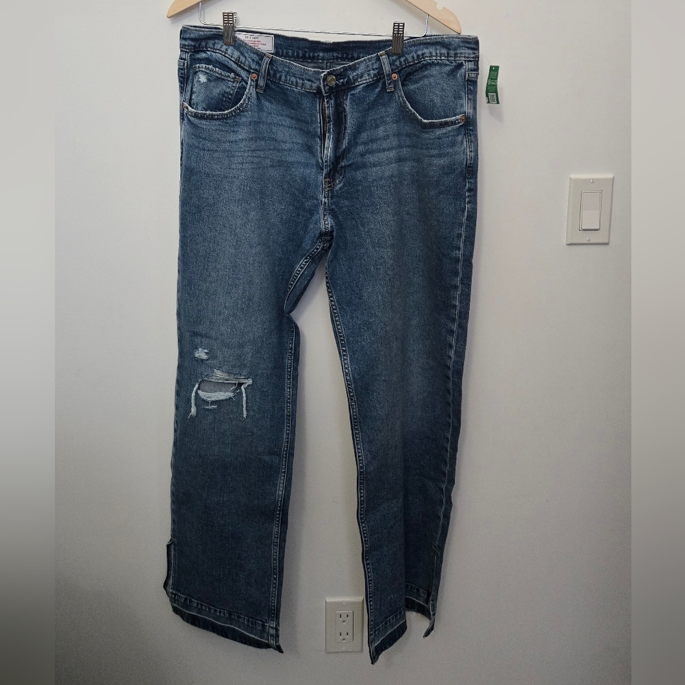 GAP Women's Loose Fit Mid-rise Jeans - Blue